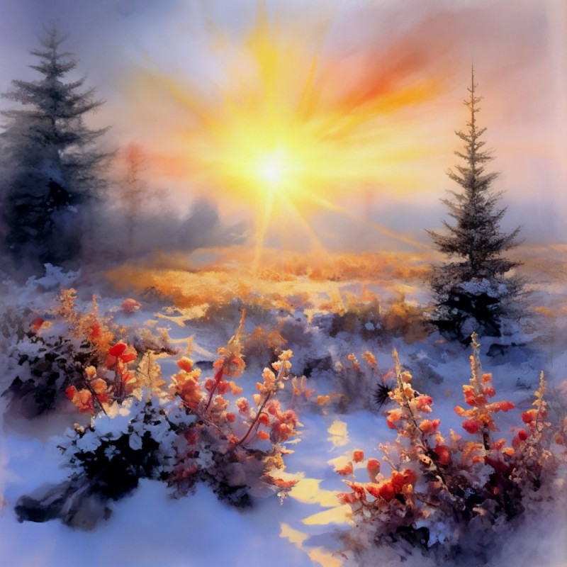 Create meme: winter landscape, And with Pushkin it's a winter morning, winter morning