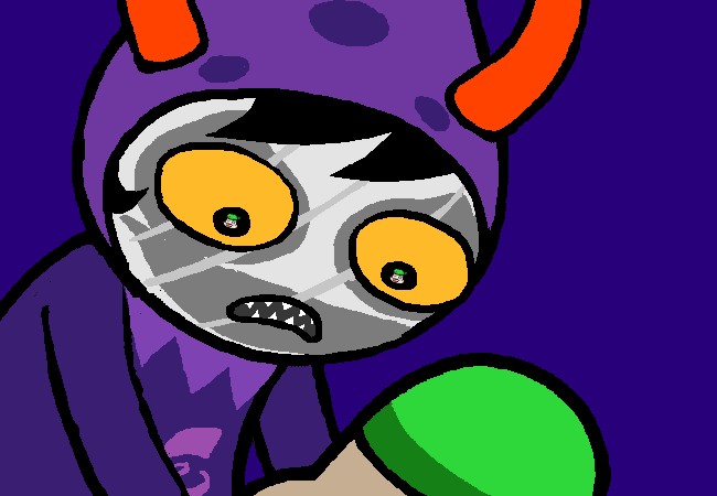 Создать мем: гамзи, homestuck gamzee, таврос хоумстак спрайт