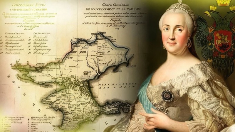 Create meme: annexation of Crimea Catherine 2, Crimea under Catherine 2, the development of Novorossiya and Crimea under Catherine 2
