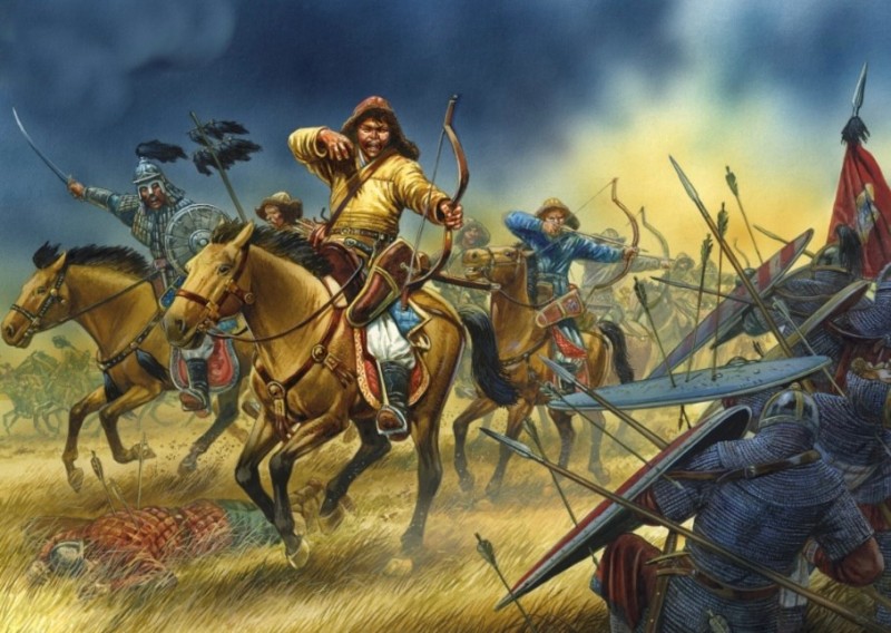 Создать мем: битва аланов с монголами, монгольское иго чингисхан, fireforge games mongol cavalry