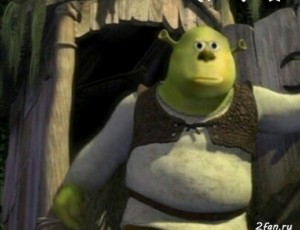 Create meme: Shrek face Sally, Shrek in the car, Shrek Sullivan meme