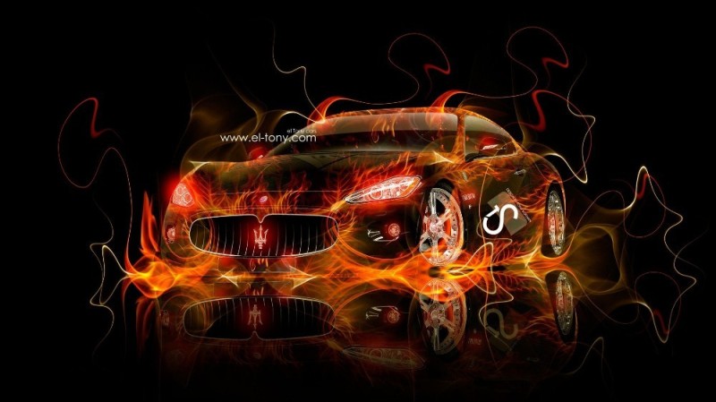 Create meme: wheelbarrow fire, bmw fire car, the car is on fire