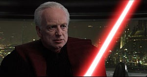 Create meme: Palpatine with a sword