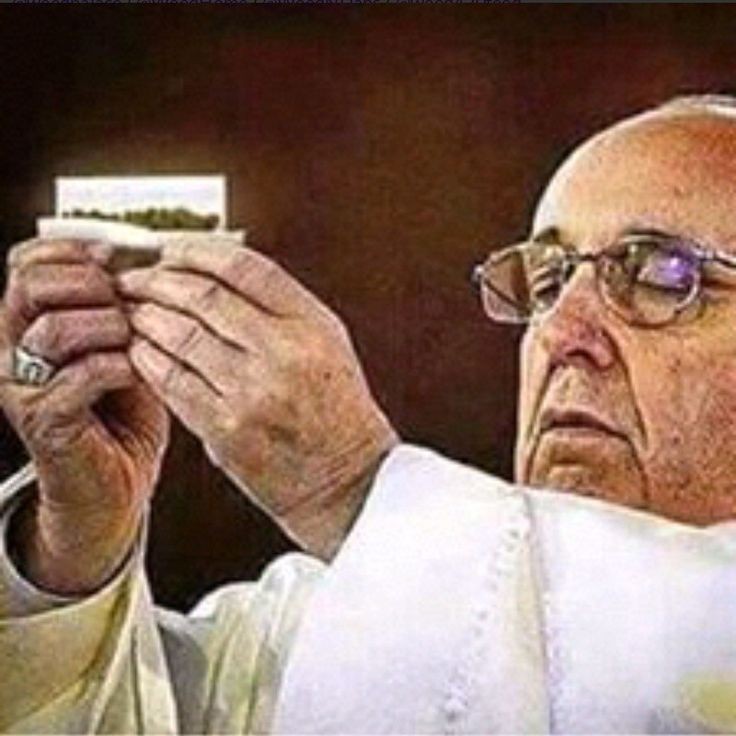 Создать мем: папа римский мемы, папа римский мем, франциск