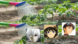 Создать мем: anime, аниме, Овощи аниме