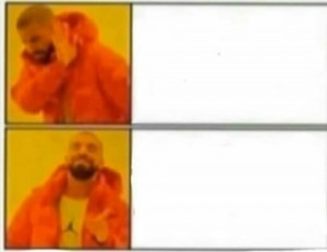 Create meme: meme the Negro in orange, meme with Drake pattern, meme with a black man in the orange jacket