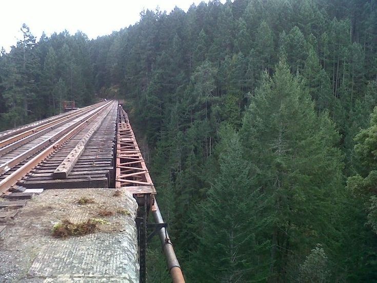 Create meme: bridge with rails, devil's bridge Krasnoyarsk Territory, railroad 