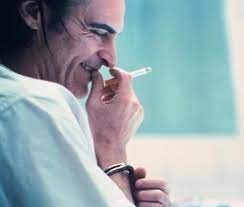 Create meme: king Arthur, cigarette, Joaquin Phoenix smokes