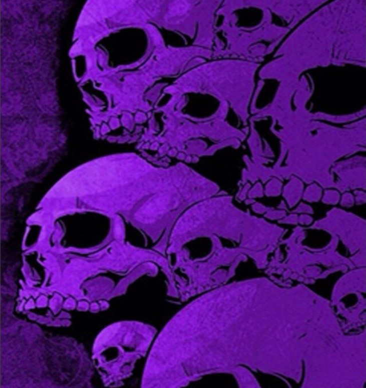 Создать мем: заставка на рабочий стол череп, skull, фиолетовый череп