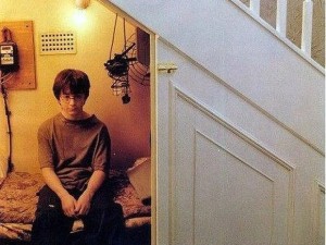 Create meme: under the stairs, Harry Potter, closet Harry Potter under the stairs