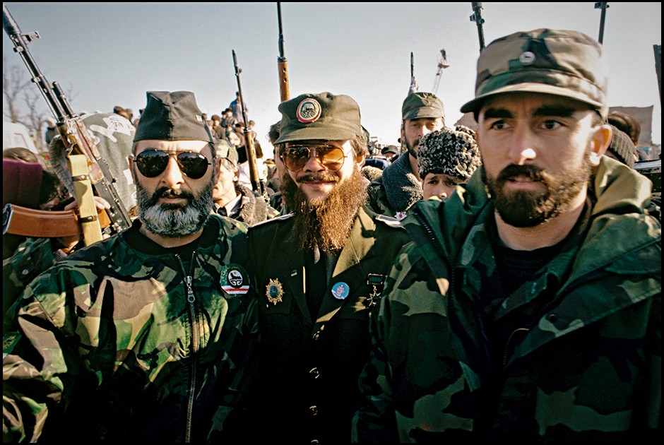 Create meme: Chechen field commander Raduyev, Chechen militants, Shamil Basayev and Khattab