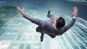 Create meme: businessman, the falling man, drop