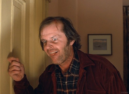 Create meme: the shining Stephen king, Jack Nicholson , lights 