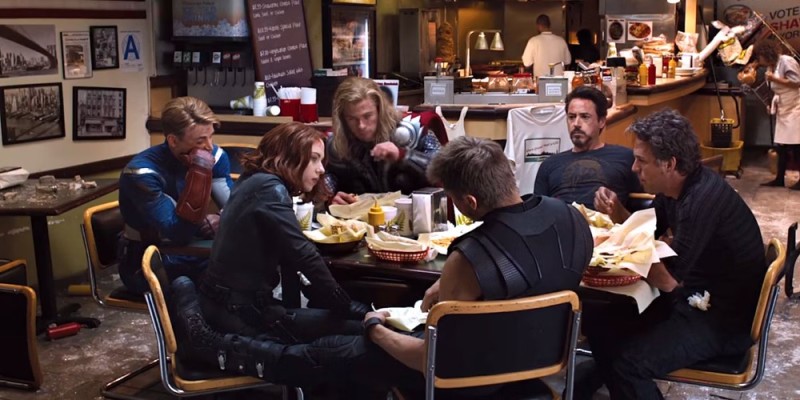 Create meme: the avengers eat shawarma, the Avengers , The avengers finale
