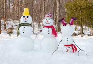 Создать мем: креативный снеговик, снеговики в пару, оригинальный снеговик