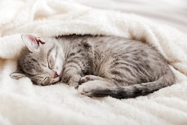 Create meme: sleeping kitten, tabby the kitten, cute little kittens