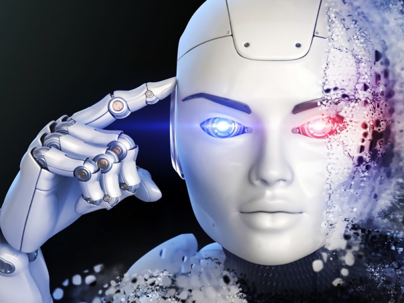 Create meme: full-face robot, artificial intelligence , artificial intelligence robot
