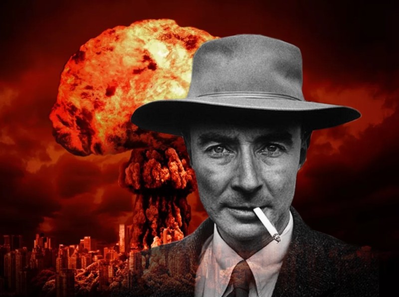 Создать мем: атомный взрыв, теория заговора, роберт оппенгеймер (1904-1967)