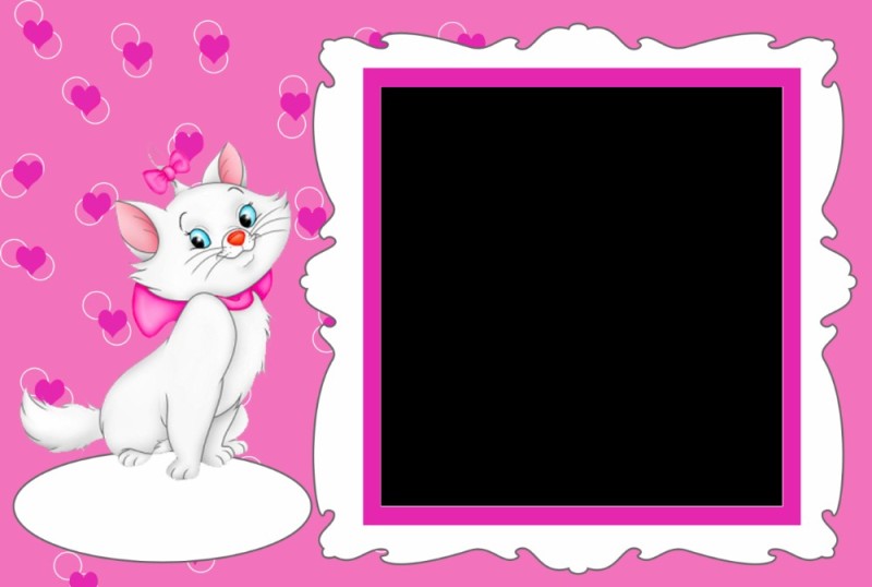 Create meme: cat frame, frame template, frames with kittens