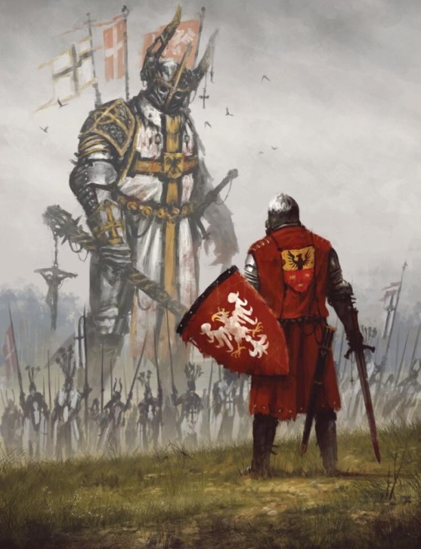 Create meme: teutonic knight art, knight art, the Teutonic order