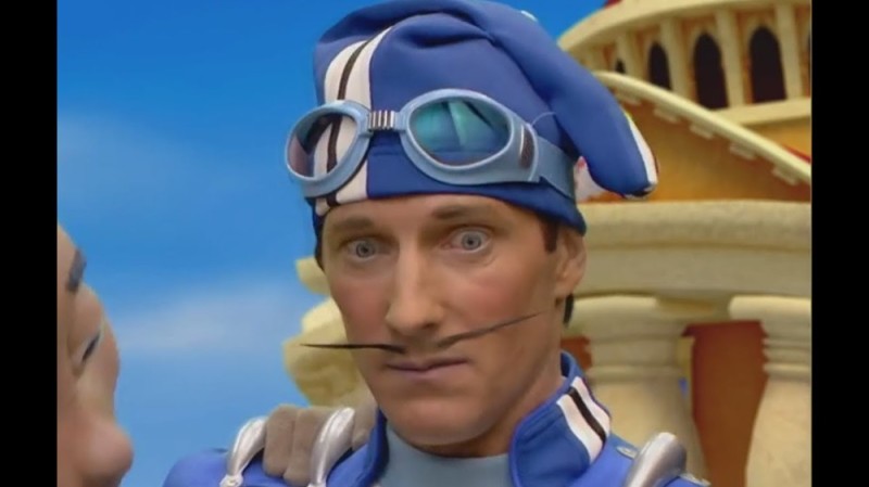 Create meme: lazy town , Robin and Sportacus, sportacus lazybones