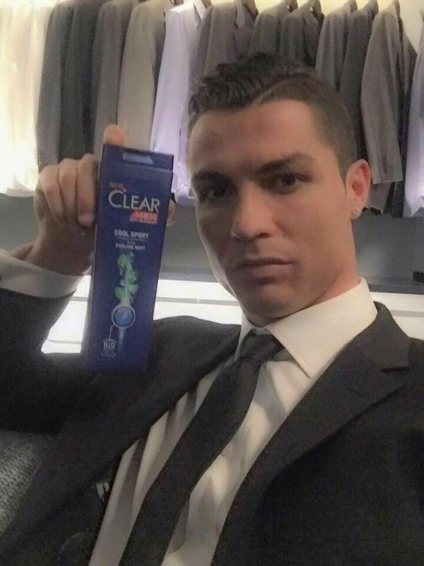 Create meme: Ronaldo Cristiano, cristiano ronaldo haircut, Cristiano Ronaldo and clear shampoo