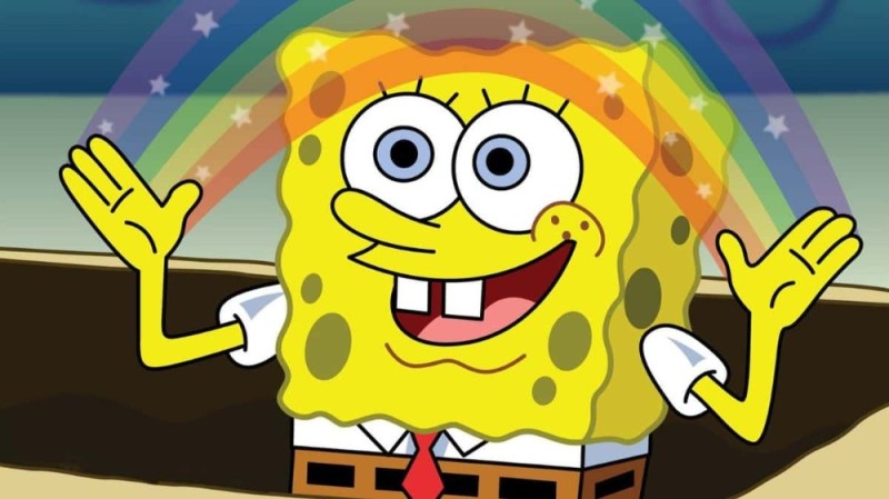 Create meme: meme spongebob , spongebob imagination meme, imagination spongebob