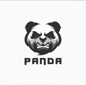 Создать мем: милая панда логотип, логотип панда, логотип креативный панда