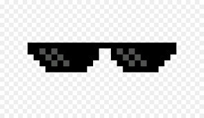 Create meme: pixel glasses without background, pixel glasses, pixel points on a transparent background