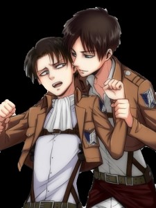 Create meme: çiçek ereri, corporal Levi, captain Levi and Eren