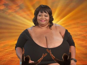 Create meme: the biggest breast photo 2019, the woman with the biggest breast in the world, the norm of the particles movies