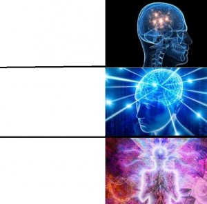 Create meme: darkness, the overmind meme, meme about the brain