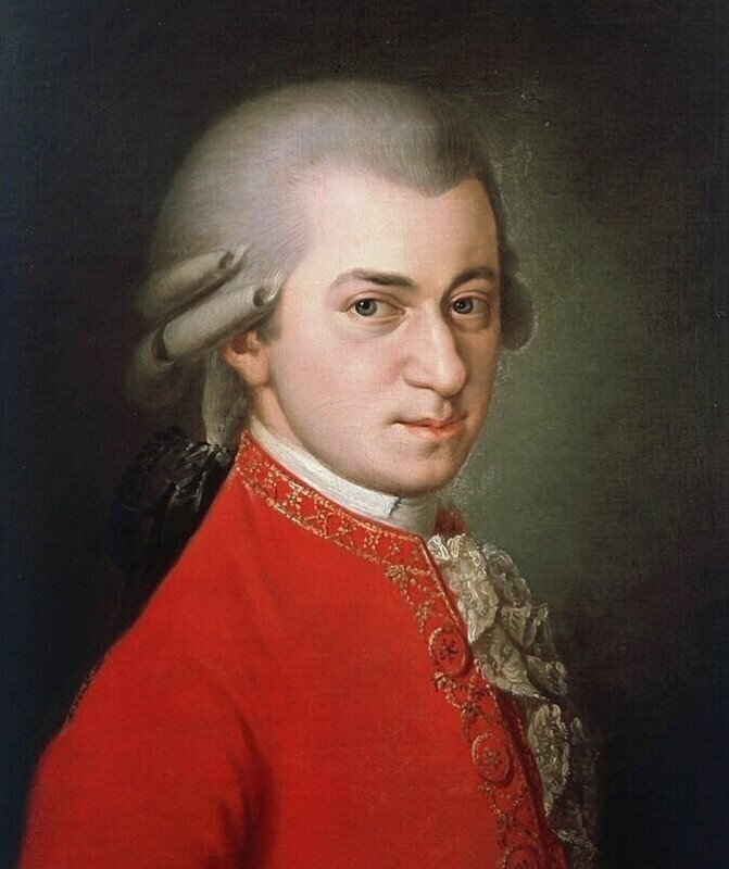 Create meme: Wolfgang Amadeus Mozart , wolfgang amadeus mozart portrait, Mozart is a composer