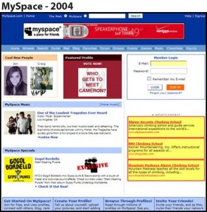 Create meme: myspace.com social network, myspace.com, Myspace