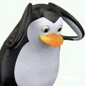 Create meme: the penguin meme, the penguin grabs his head, the penguin is in shock