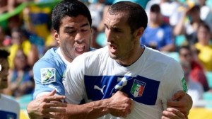 Create meme: Suarez bite Chiellini, Suarez and his wife, Luis Suarez memes