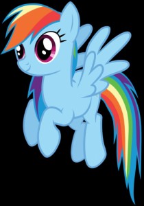 Create meme: pony, rainbow, rainbow pony