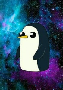 Создать мем: пингвин из adventure time, злой гантер, пингвин из время приключений