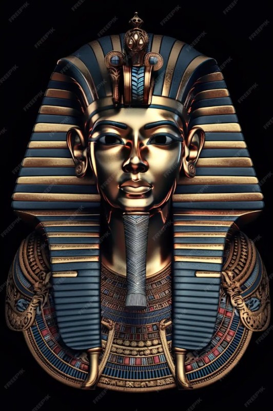 Создать мем: египетский фараон, фараон египет арт тутанхамон, семерхет египетский фараон