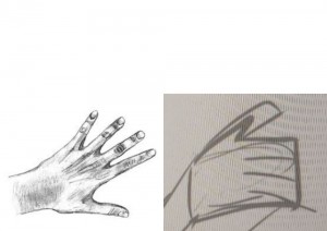 Создать мем: рисовать кисть руки, рисунки для срисовки руки, рисунок руки карандашом