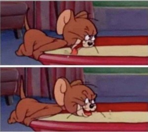 Create meme: Tom and Jerry, Jerry mouse is sleeping