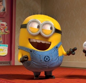 Create meme: despicable me 2, minions laughing, minions