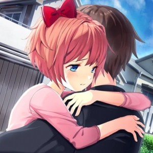 Создать мем: doki doki literature club after sayori, ddlc сайори объятия, sayori