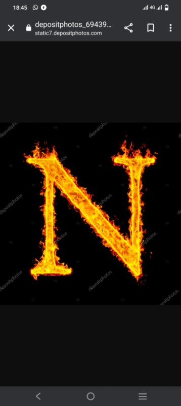 Создать мем: горящая буква n, буква n, огненная буква n