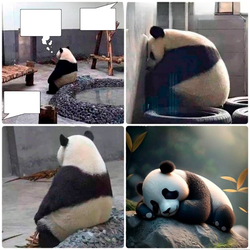 Создать мем: смешная панда, смешные животные, животные забавные
