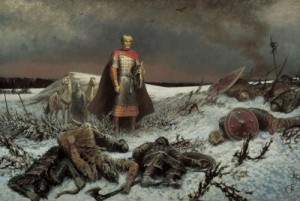 Create meme: knight, Kievan Rus, slashing