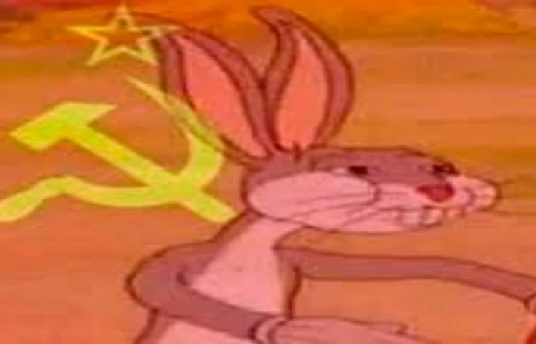 Создать мем: багз банни коммунист мем, багз банни коммунист, советский багз банни