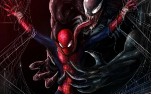 Создать мем: venom, человек паук против венома, человек-паук