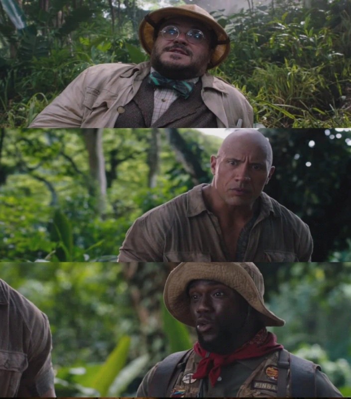 Create meme: Jumanji The Call of the Jungle Spencer, jumanji call of the jungle 2017, Jumanji: The call of the Jungle