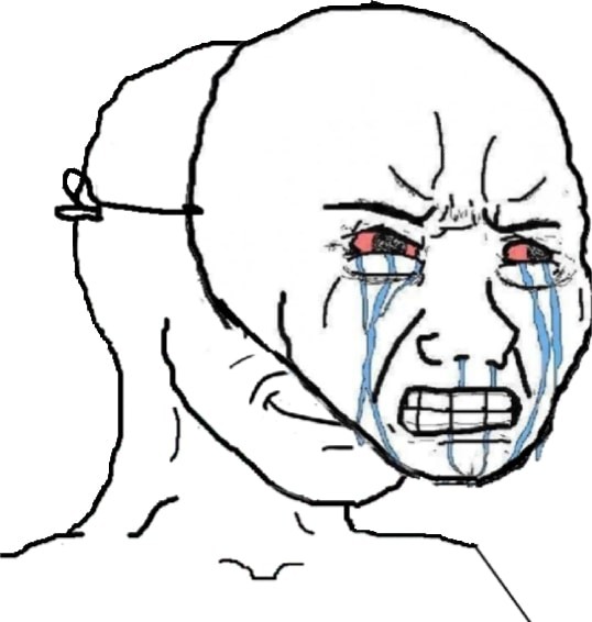 Create meme: meme crying , wojak cries under a mask, crying meme 